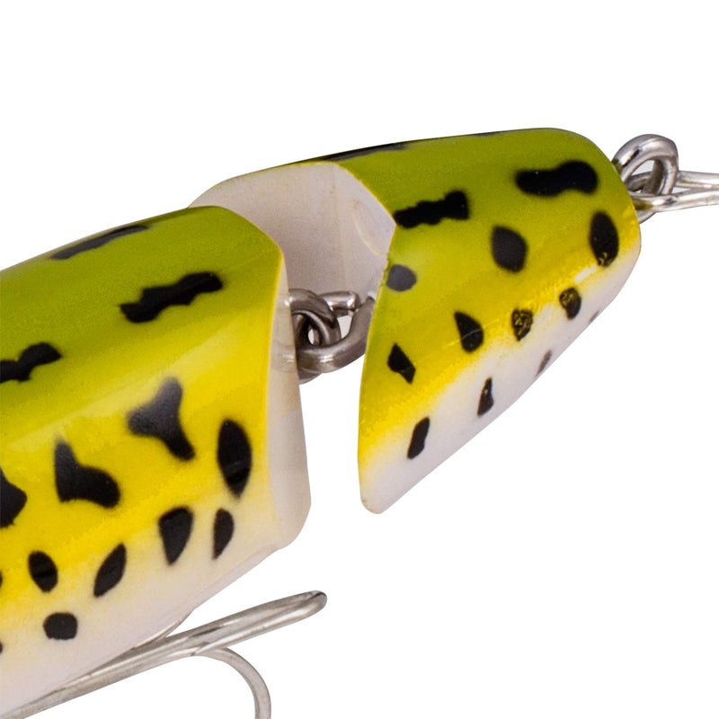 Arbogast Jointed Clicker Jitterbug Topwater Bass Fishing Lure, Excellent for Night Fishing, Frog White Belly, 3 1/2"", 5/8 oz - Image 3